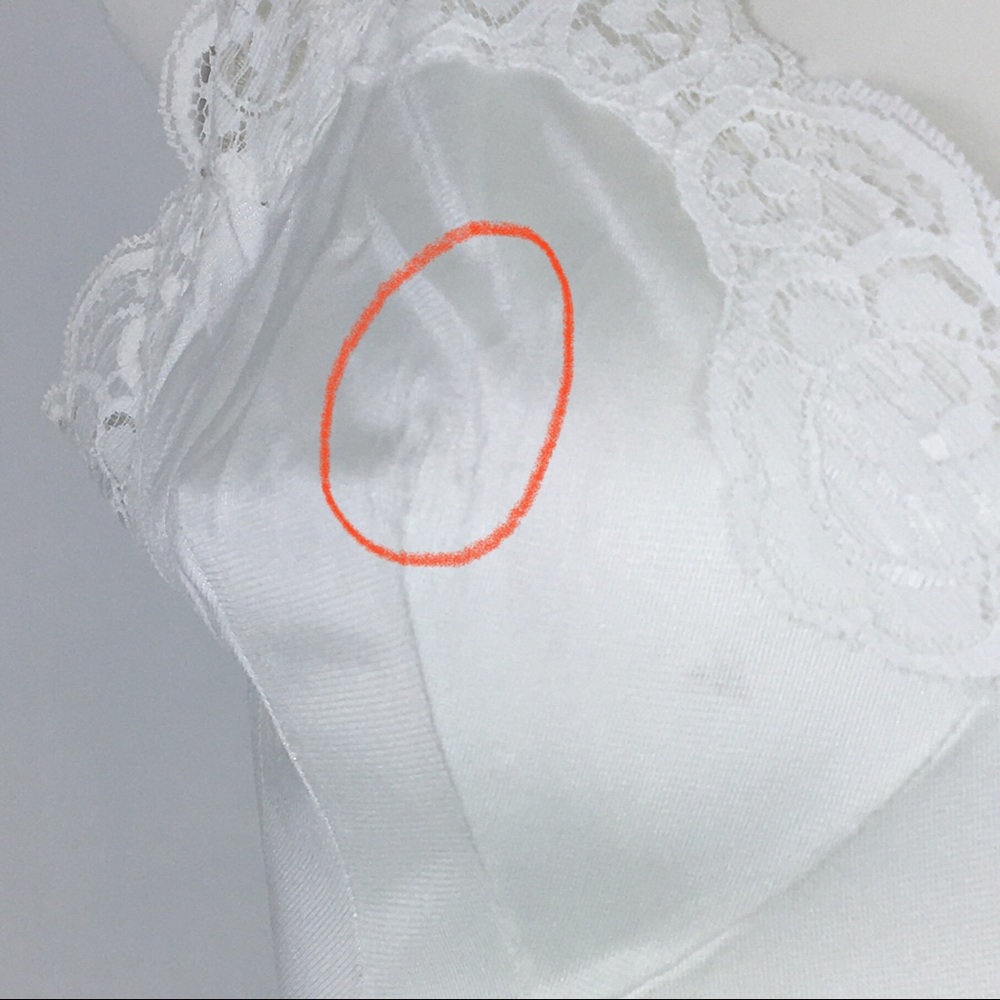 Vintage White Full Slip dress FRENCH MAID - Picture 12 of 16